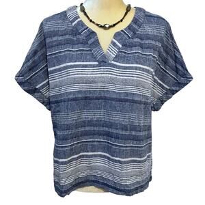 Artisan NY Short Sleeves Blouse Women L